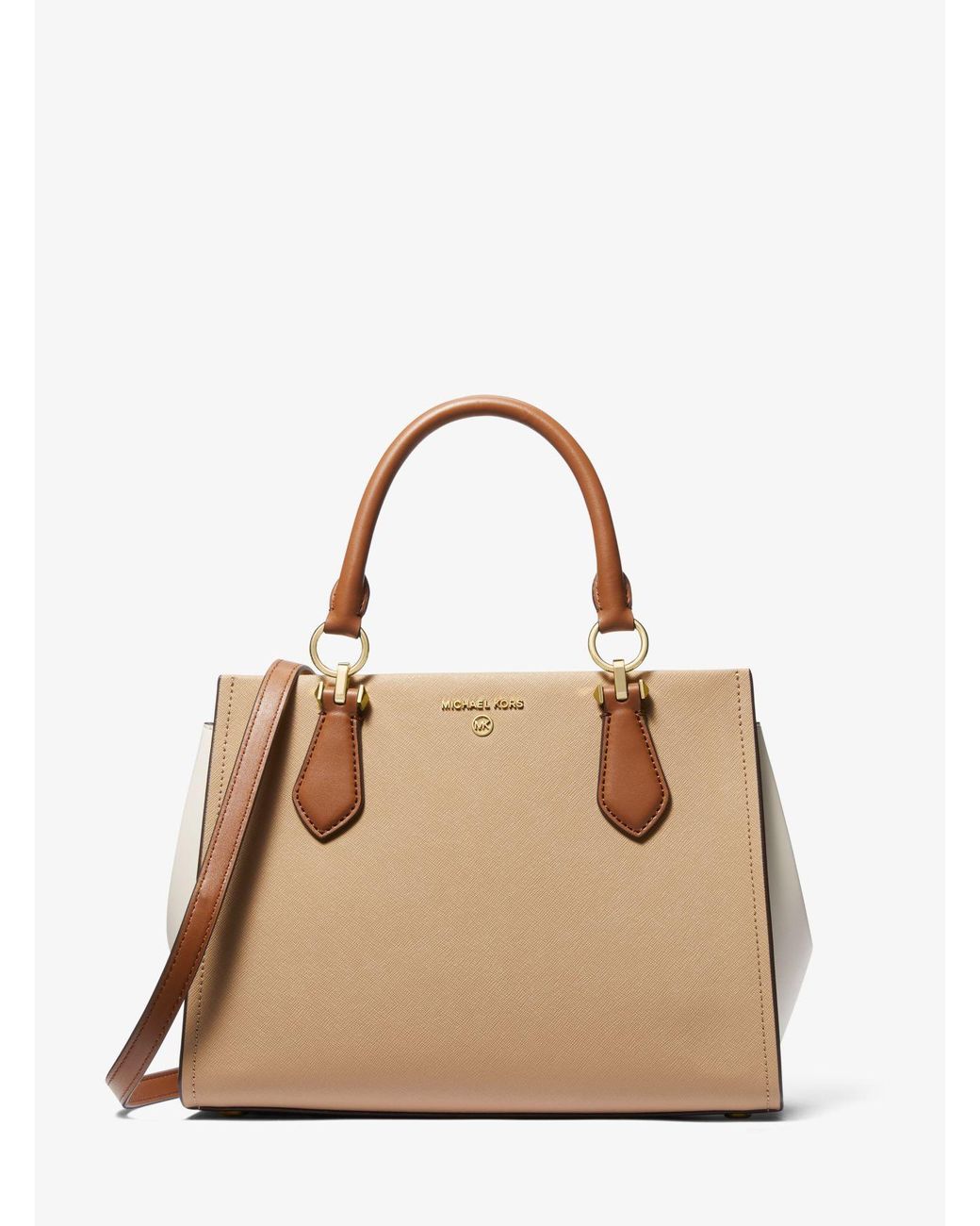 Michael Kors Bag Marilyn Small In Saffiano Leather In Cammello