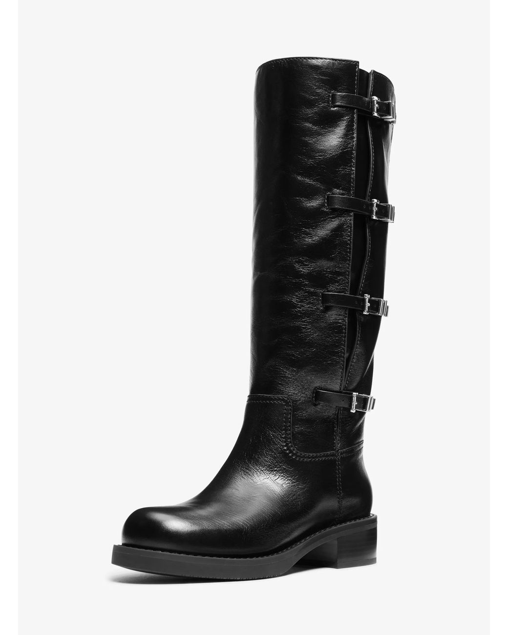 MICHAEL Michael Kors Black Mk Darrington Leather Boot