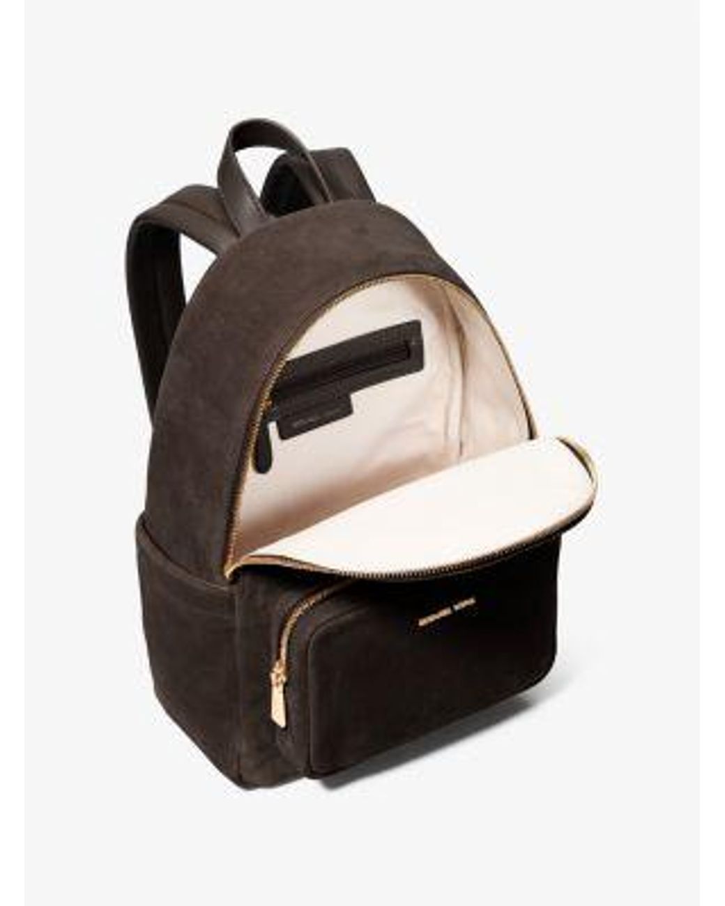Michael Kors Collection Suede and leather backpack tan black brown color block Michael Kors Collection | Bags | Michael Kors Collection  main image 3