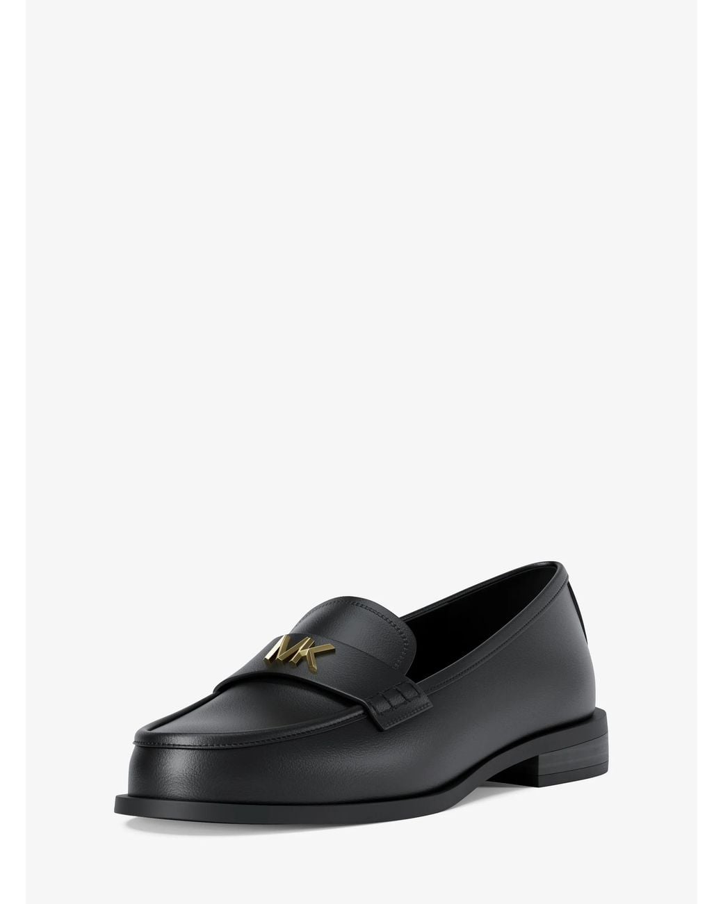 MICHAEL Michael Kors Black Mk Lex Leather Loafer