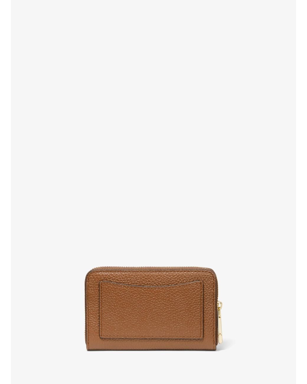 MICHAEL Michael Kors Brown Small Pebbled Leather Wallet