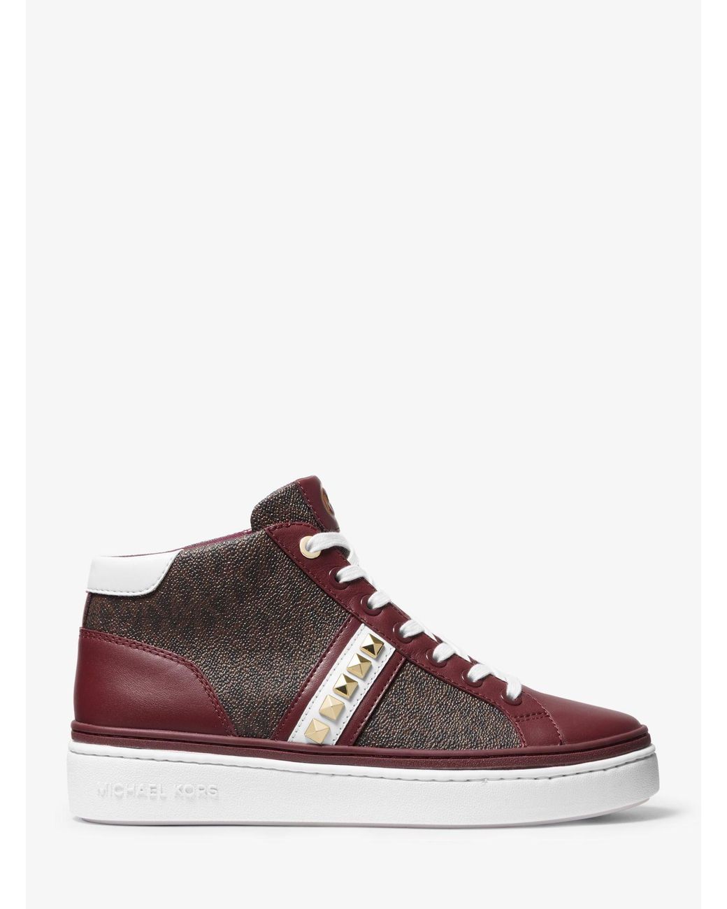 michael kors gertie studded leather sneaker