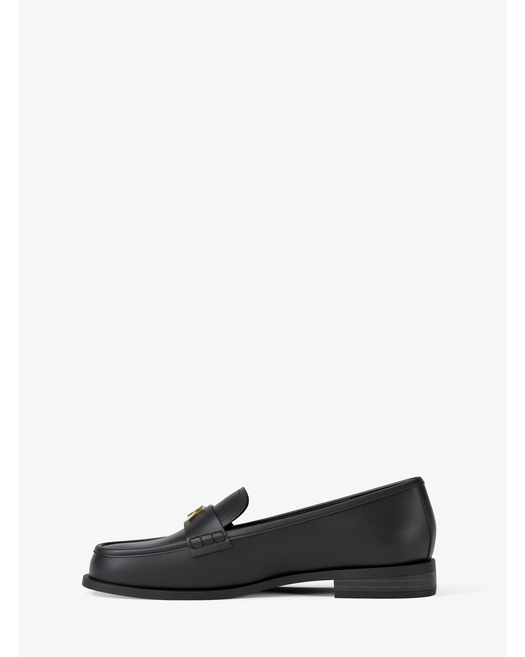 MICHAEL Michael Kors Black Mk Lex Leather Loafer