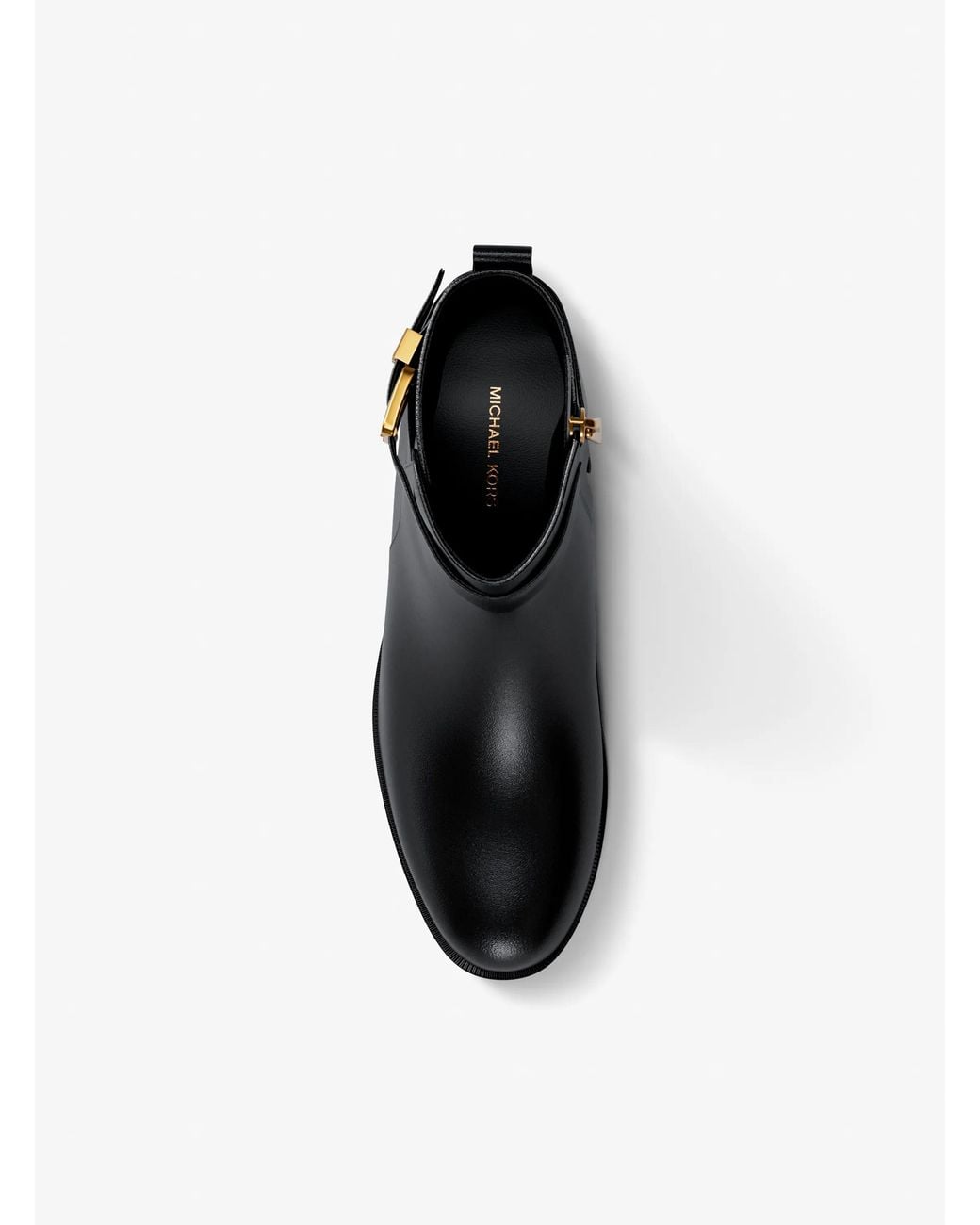 MICHAEL Michael Kors Black Mk Rachel Leather Ankle Boot