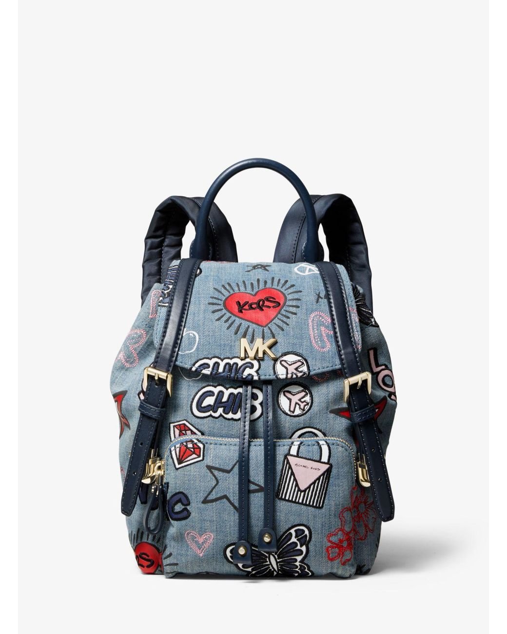 Michael kors blue jean backpack outlet