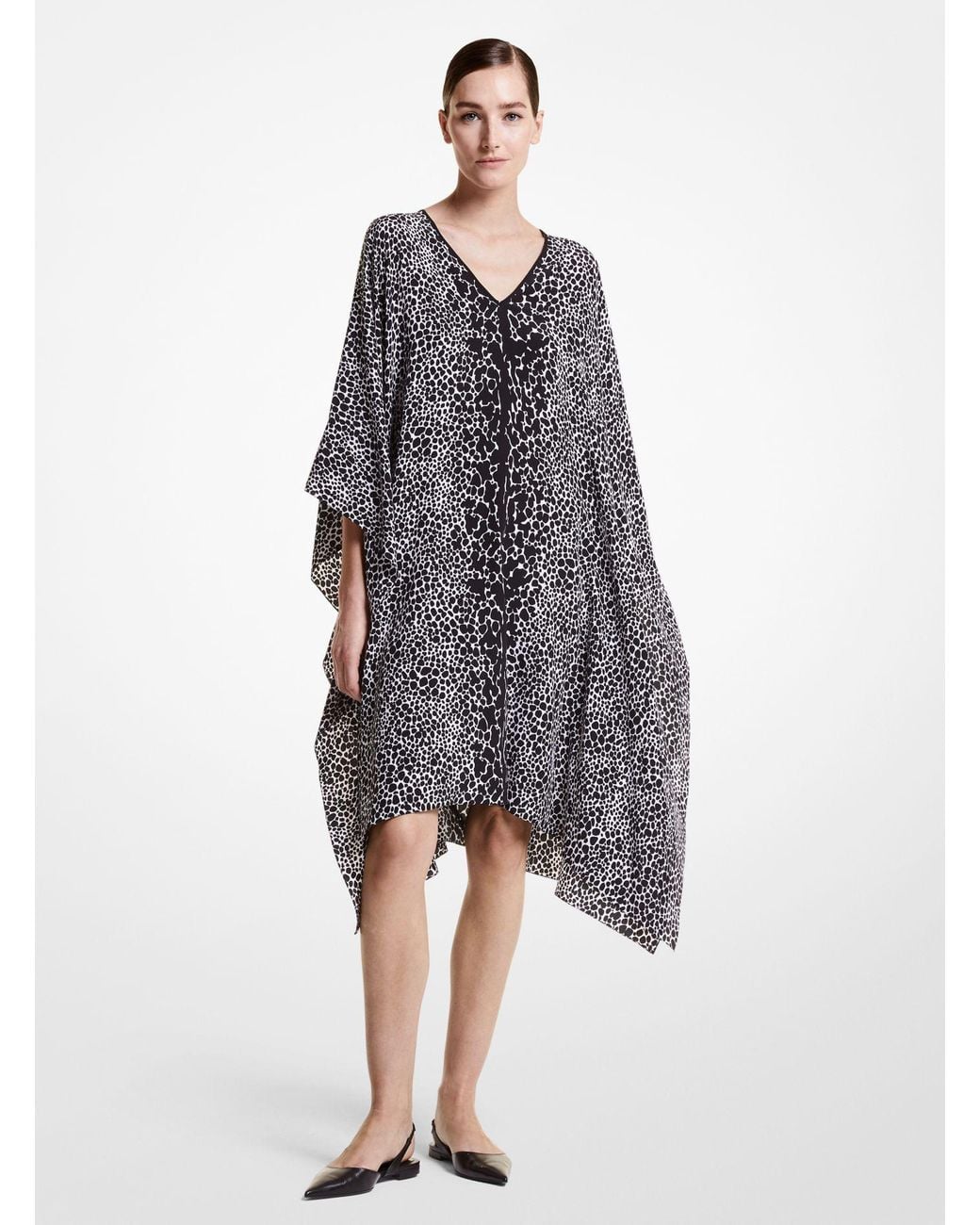 Michael Kors Ocelot Silk Crepe De Chine 
