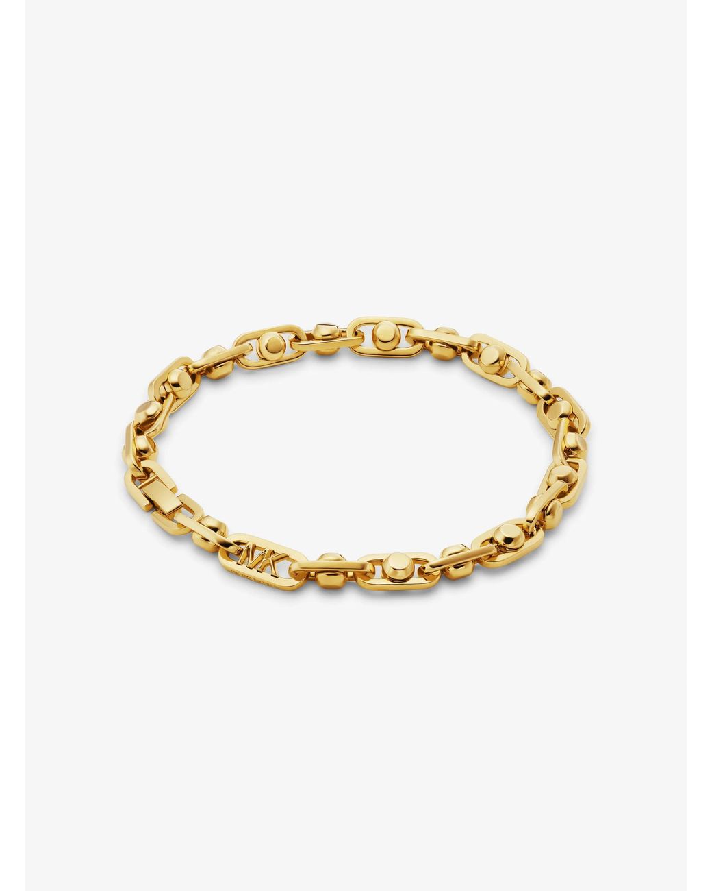 Michael Kors Metallic Mk Astor Precious Metal-Plated Brass Link Bracelet