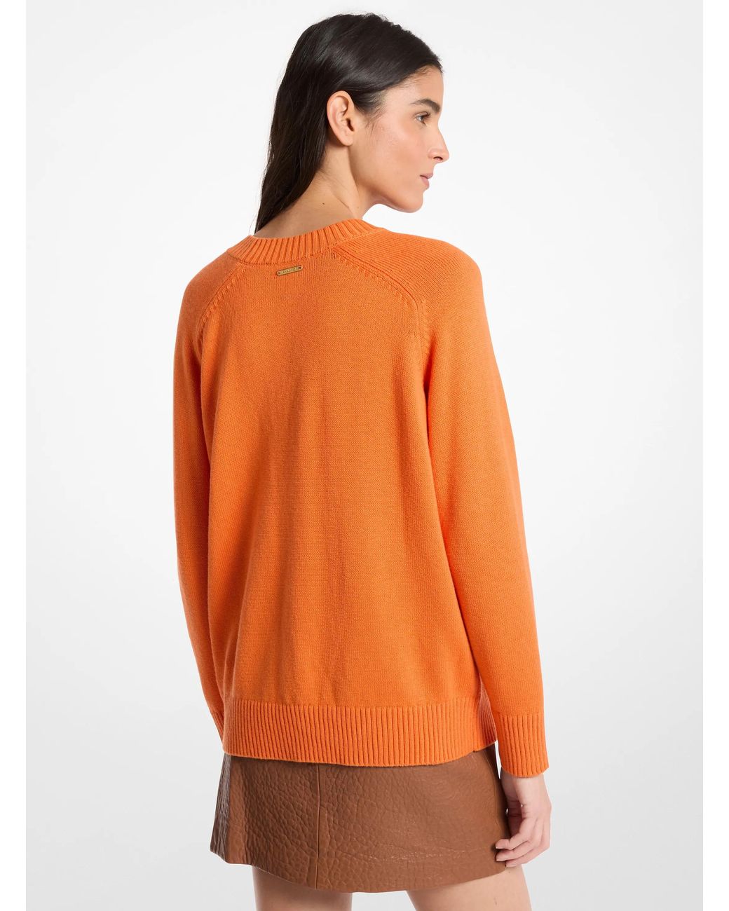 MICHAEL Michael Kors Orange Mk Wool And Cotton Jumper