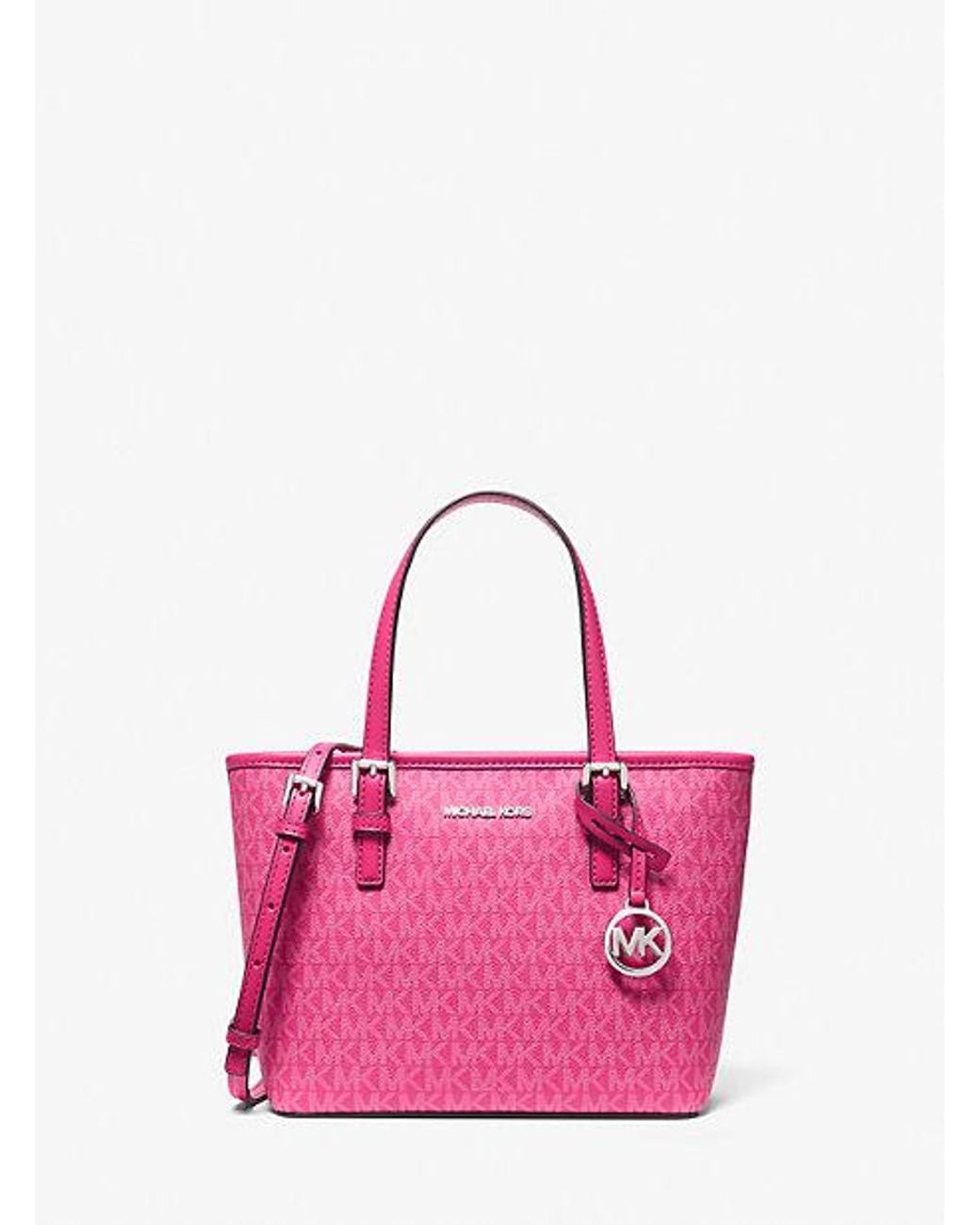 Michael Kors Jet Set Travel Extra-Small Logo Top-Zip Tote Bag in