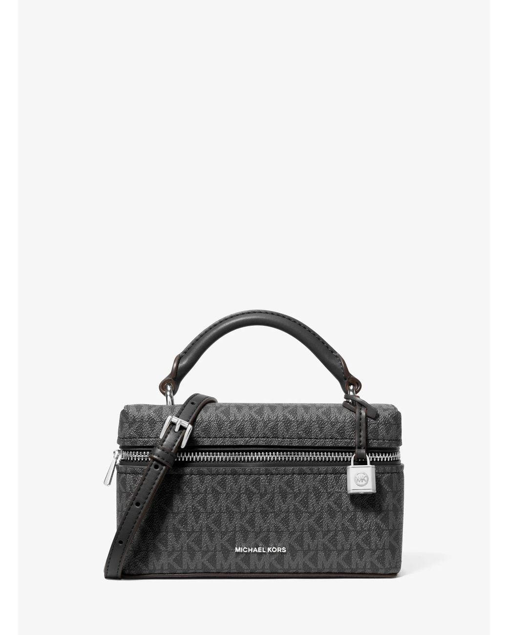 MICHAEL Michael Kors Black Mk Jana Extra-Small Signature Logo Convertible Crossbody Bag