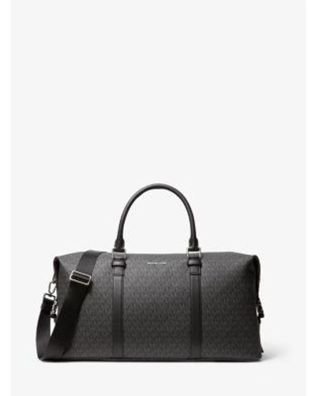 Michael Kors Black Mk Hudson Logo Weekender Bag for men