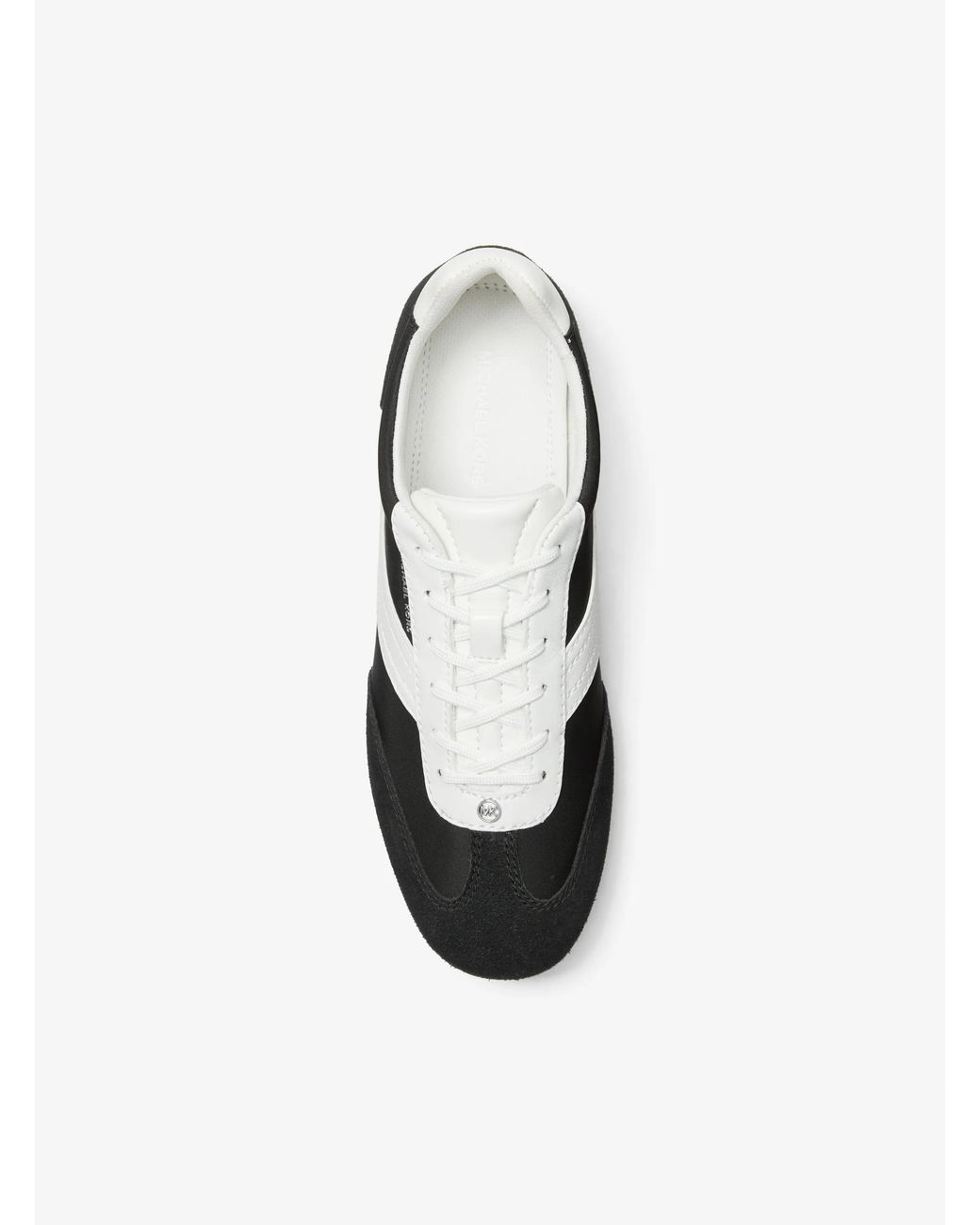 MICHAEL Michael Kors White Mk Susie Mixed-Media Trainers