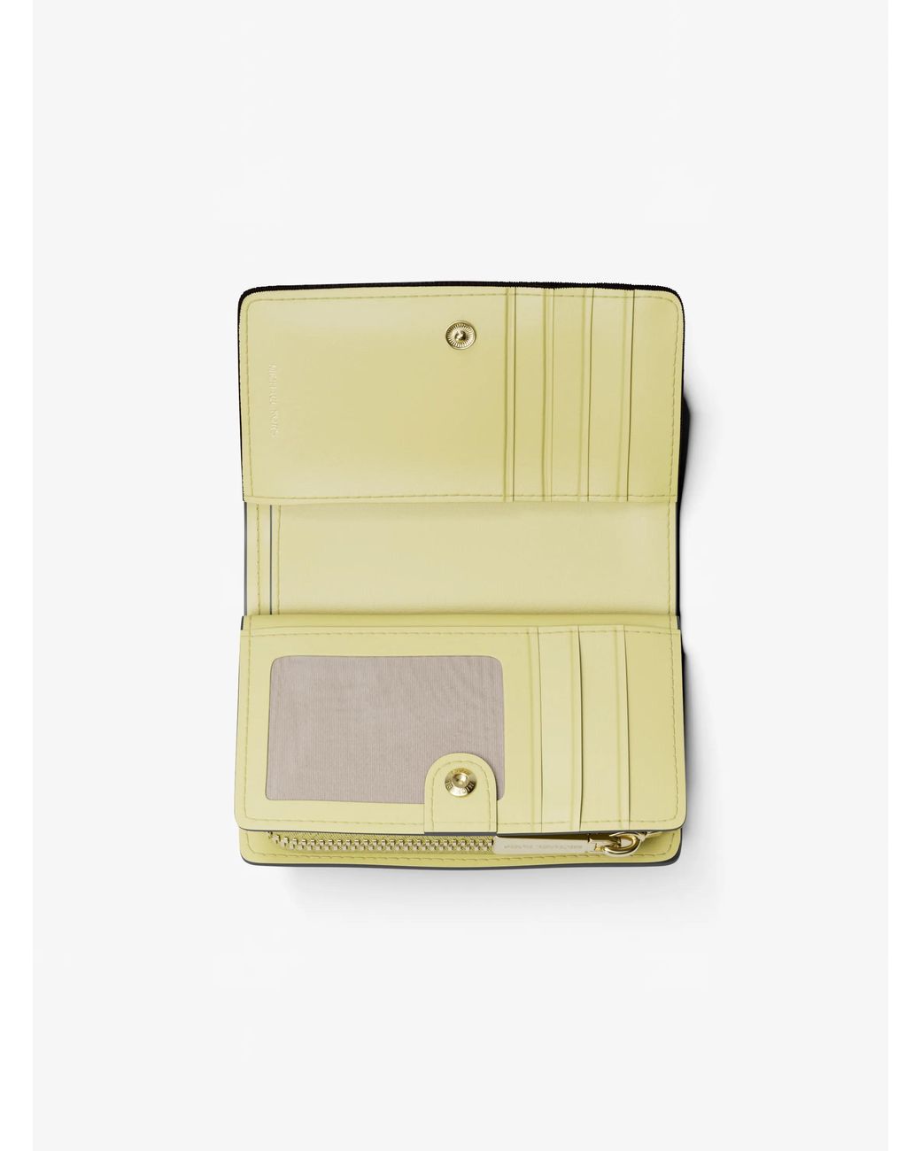 MICHAEL Michael Kors Natural Mk Bryant Medium Pebbled Leather Wallet