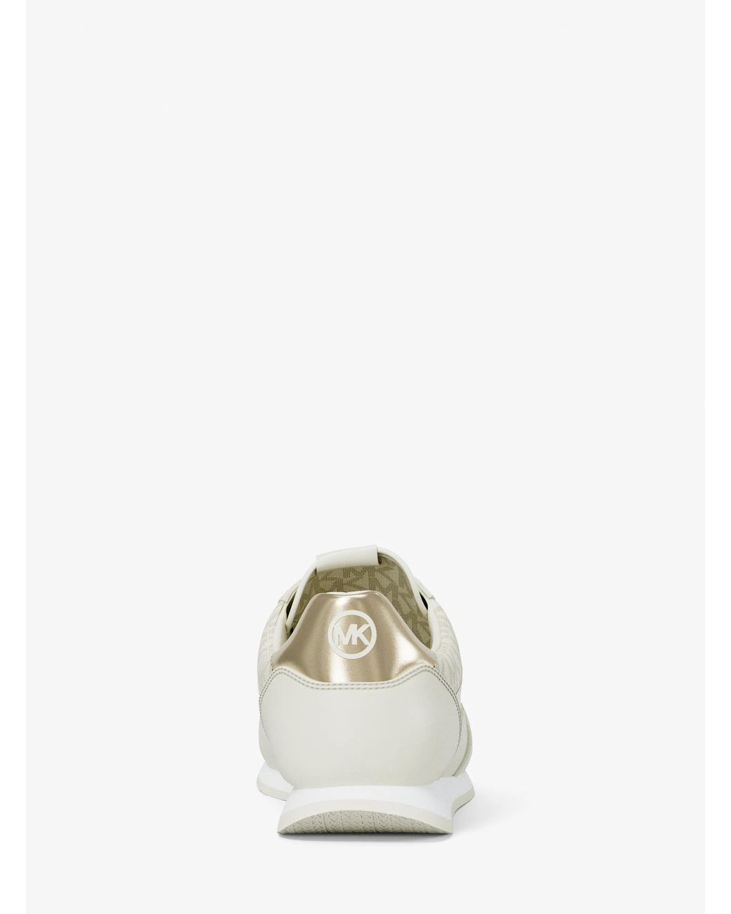 MICHAEL Michael Kors White Mk Cindy Smooth And Signature Logo Trainers