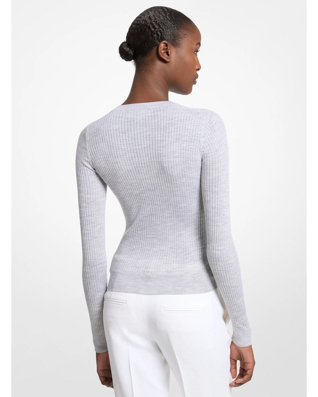 Michael Kors White Michael Kors Wool Sweater