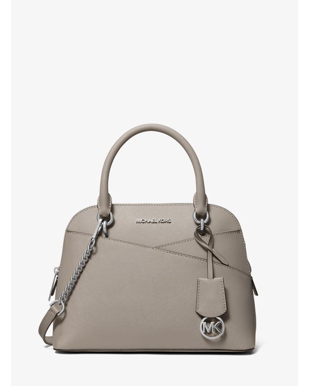 MICHAEL KORS Grey Jet Set Large Saffiano Leather Bag #41130 – ALL