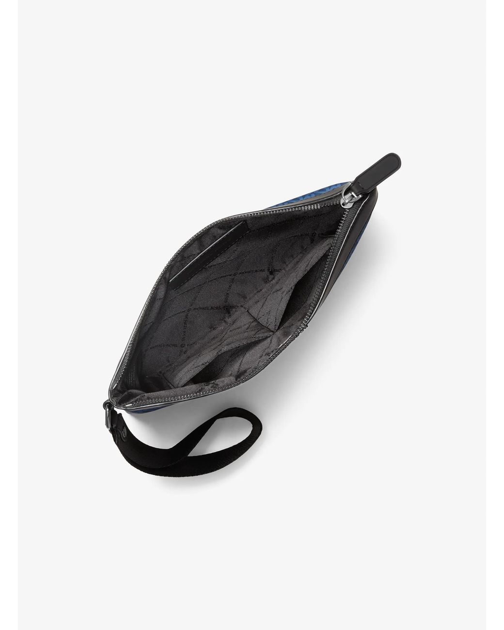 Michael Kors Blue Mk Brooklyn Printed Signature Logo Travel Pouch for men