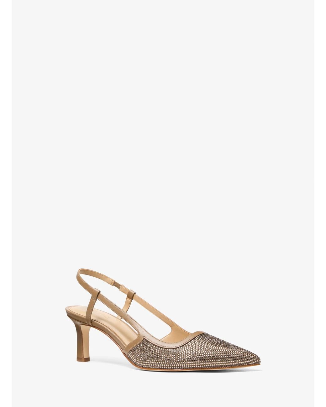 MICHAEL Michael Kors Natural Mk Alora Suede Slingback Pump