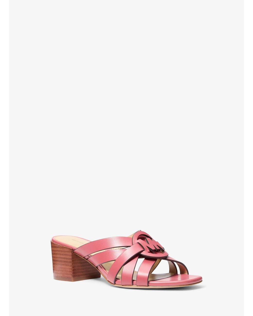 MICHAEL Michael Kors Pink Mk Erika Leather Sandal
