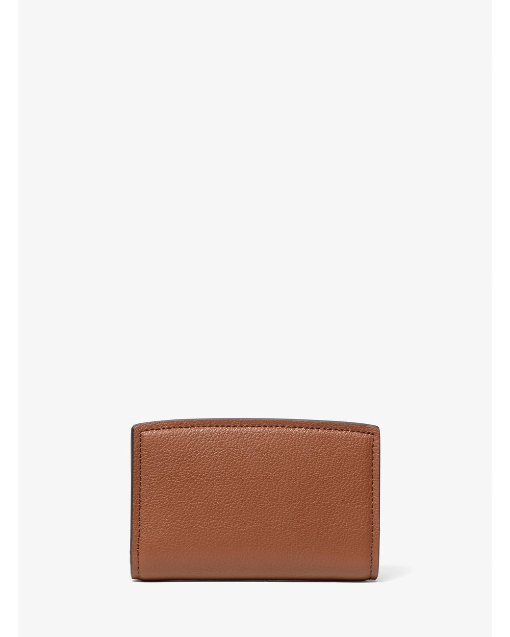 MICHAEL Michael Kors White Mk Bryant Medium Pebbled Leather Wallet