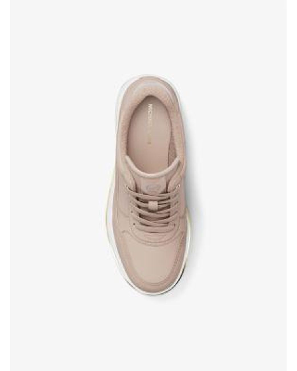 MICHAEL Michael Kors White Mk Emmy Leather Trainer for men