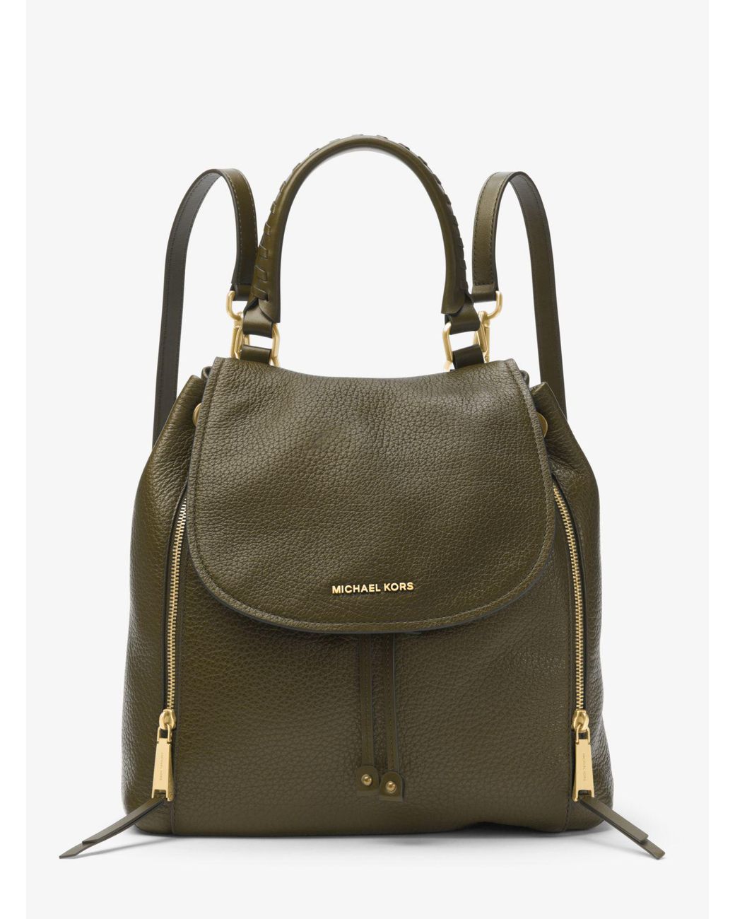 Michael Kors Viv Large Leather Backpack in Green | Lyst Canada