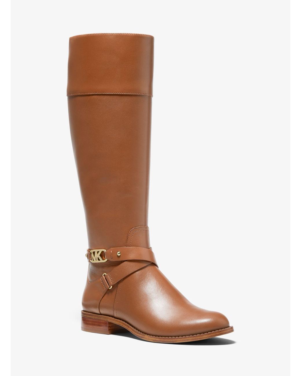 michael kors kincaid leather riding boot