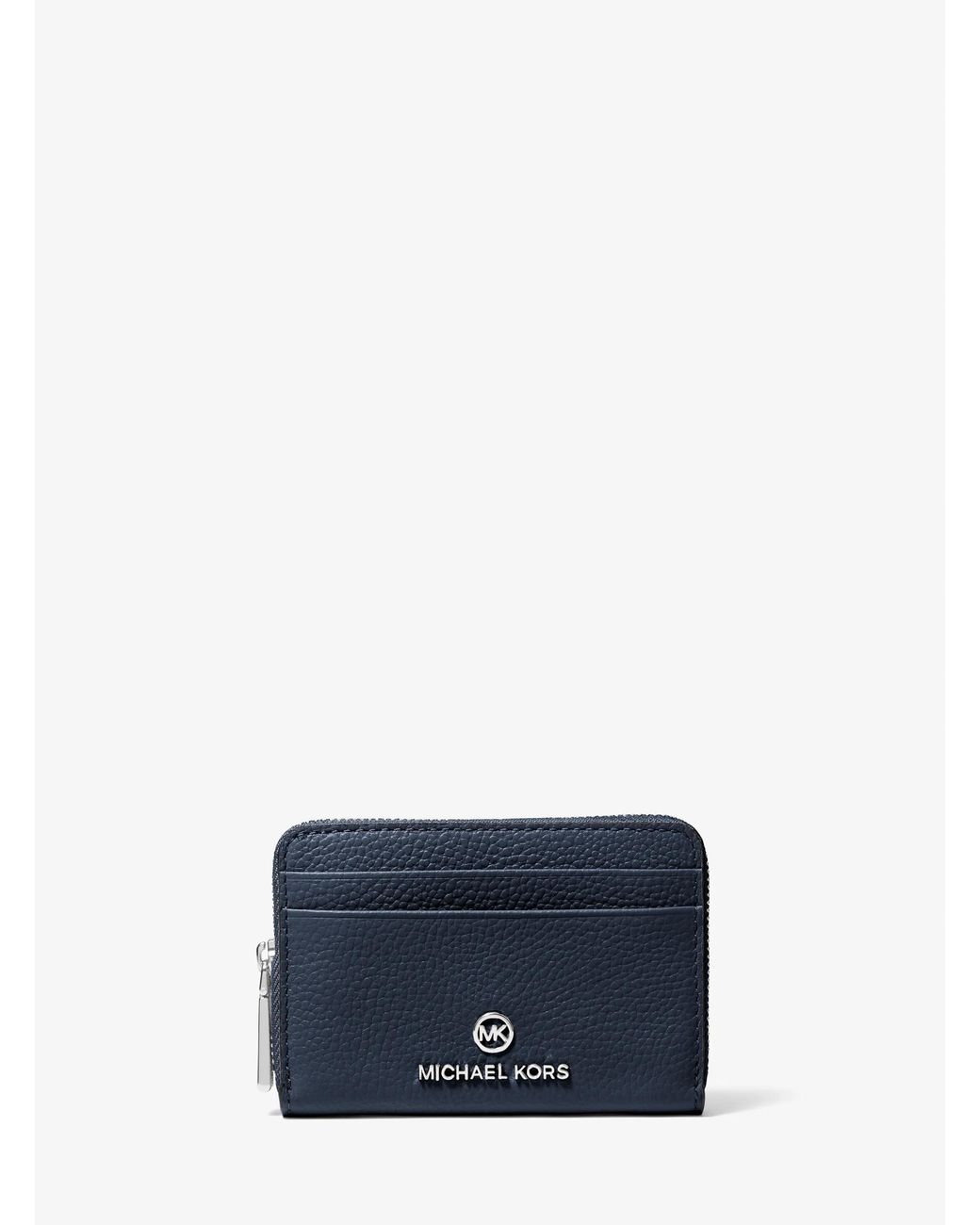 MICHAEL Michael Kors Blue Jet Set Small Pebbled Leather Wallet