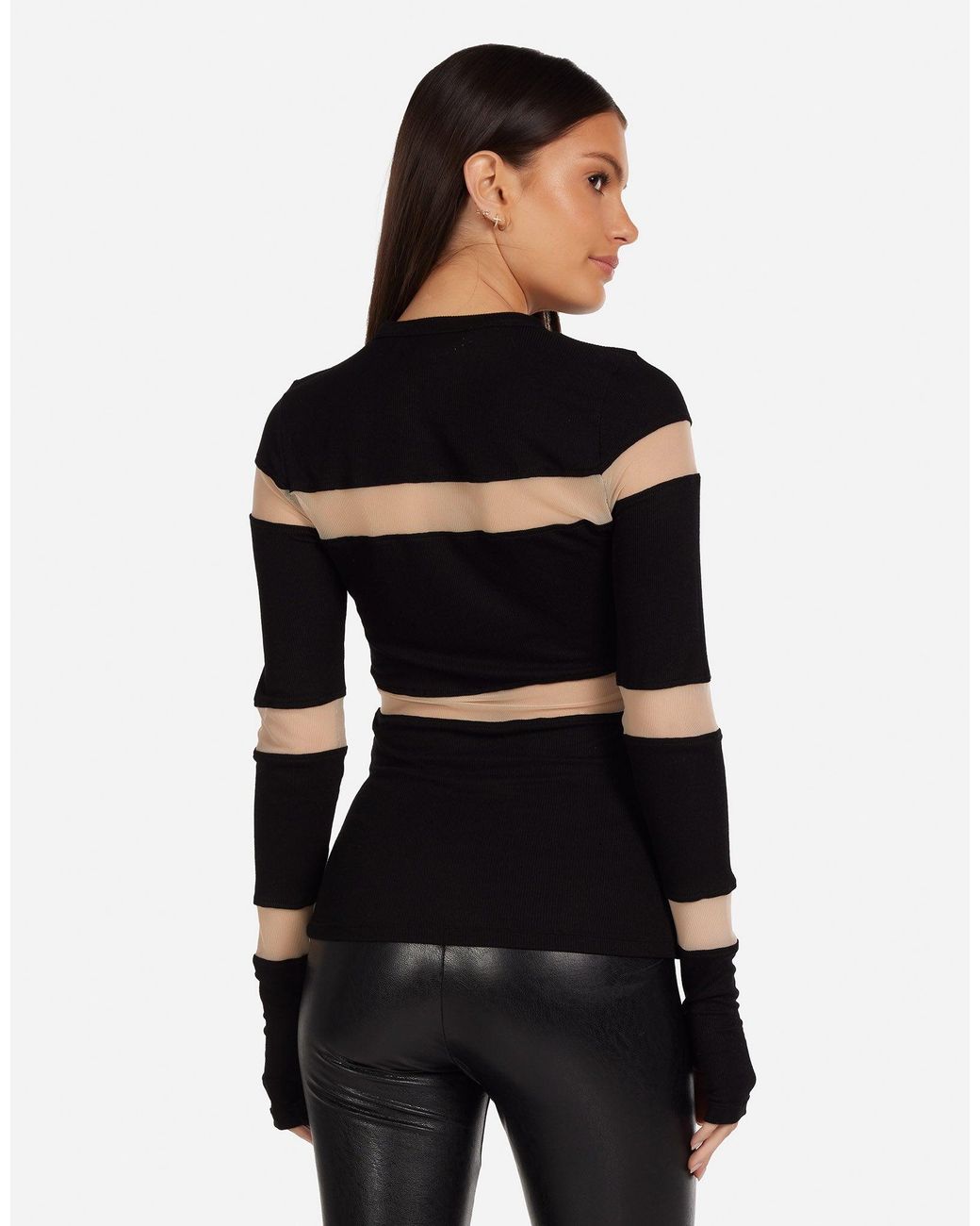 Michael Lauren Vex Mesh Black/nude