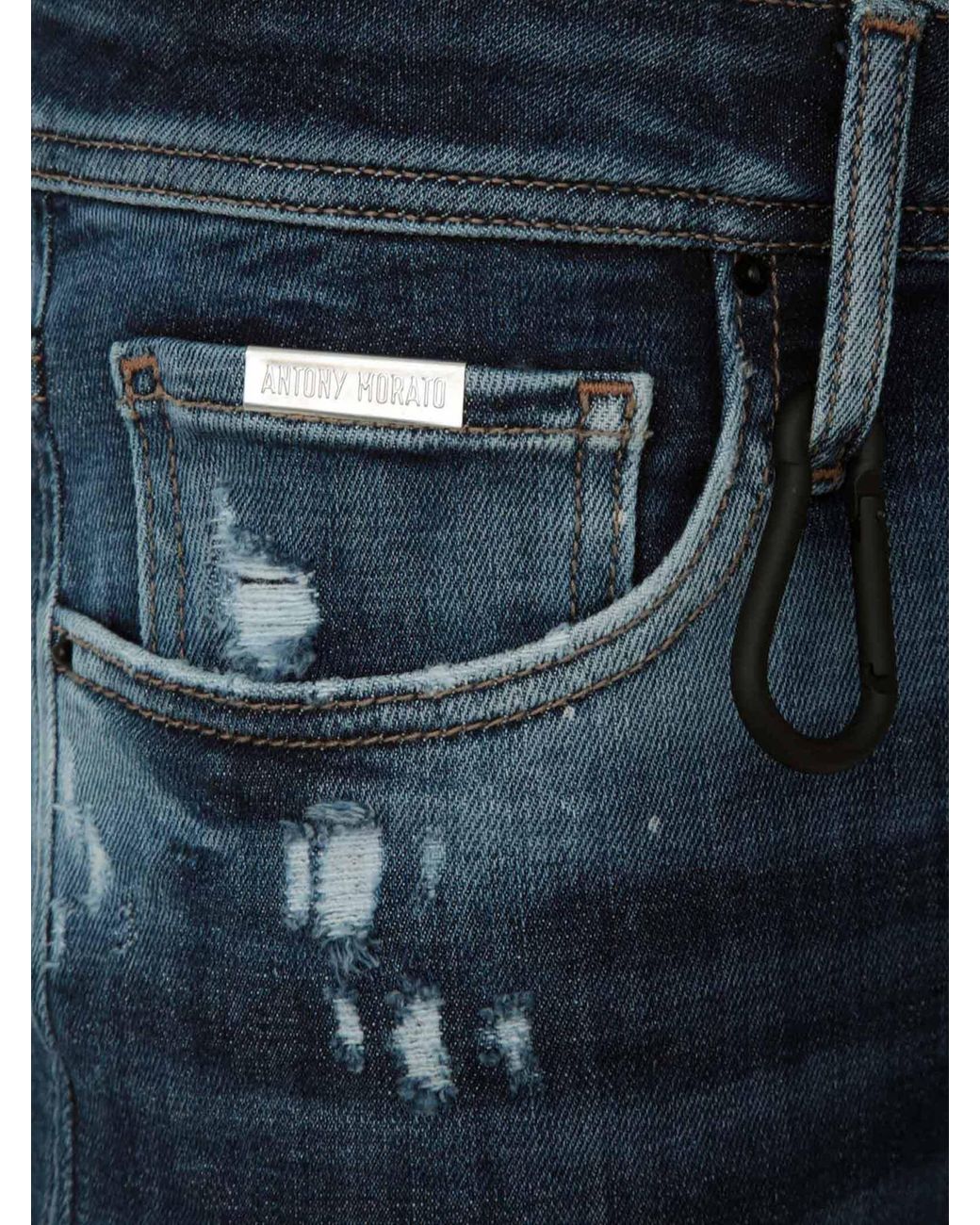 Antony Morato Geezer Slim fit Jeans In Stonewashed Dark Blue