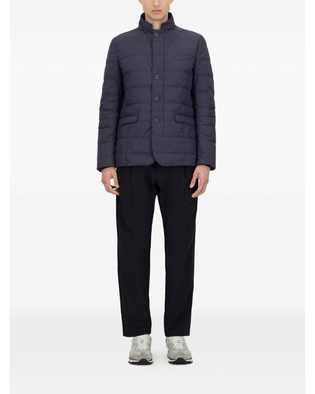 Blazer Imbottito Vestibilità Slim di Herno in Blue da Uomo