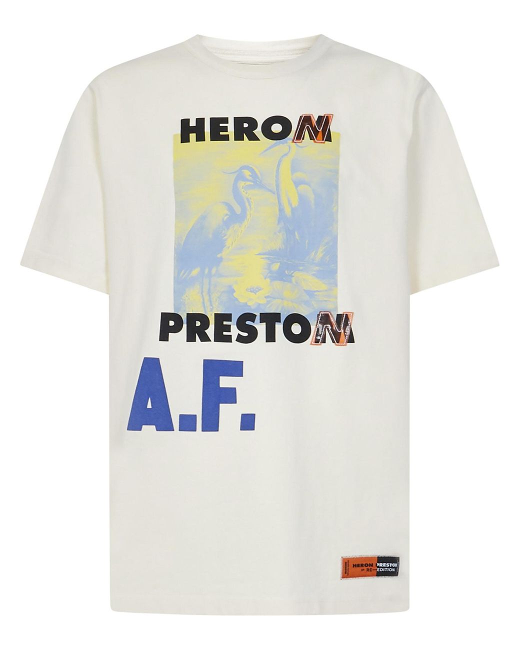 関税込★Heron Preston★OS A.F. AUTHORIZED SHORTSLEEVE TSHIRT Heron Preston A.f. Authorized T-shirt in White for Men | Lyst UK