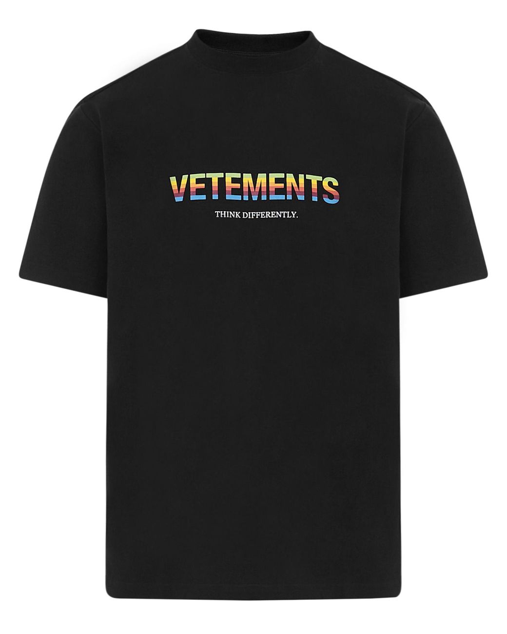 Vetements Cotton T-shirt in Black - Lyst