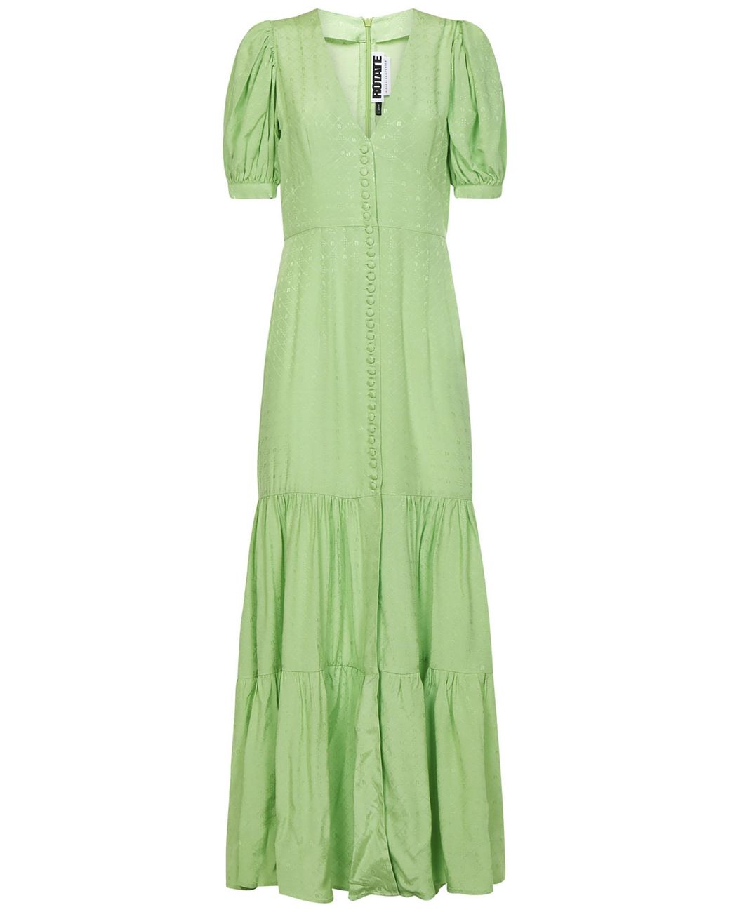 ROTATE BIRGER CHRISTENSEN Synthetic Thora Long Dress in Green | Lyst