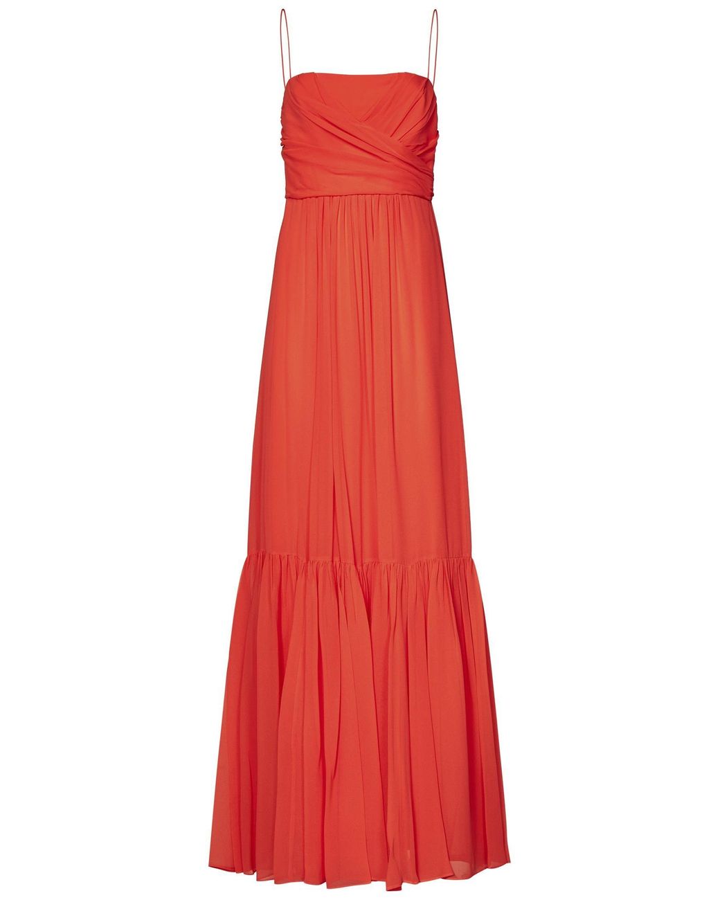 【関税＆送料込み】Max Mara Studio Pioppo Long Dress Max Mara Studio Pioppo Long Dress in Red | Lyst