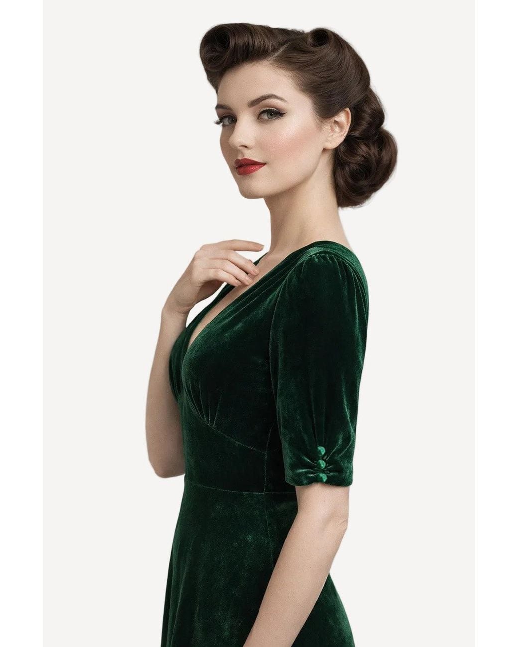 Michelle Corvane Green Bella Tea Dress
