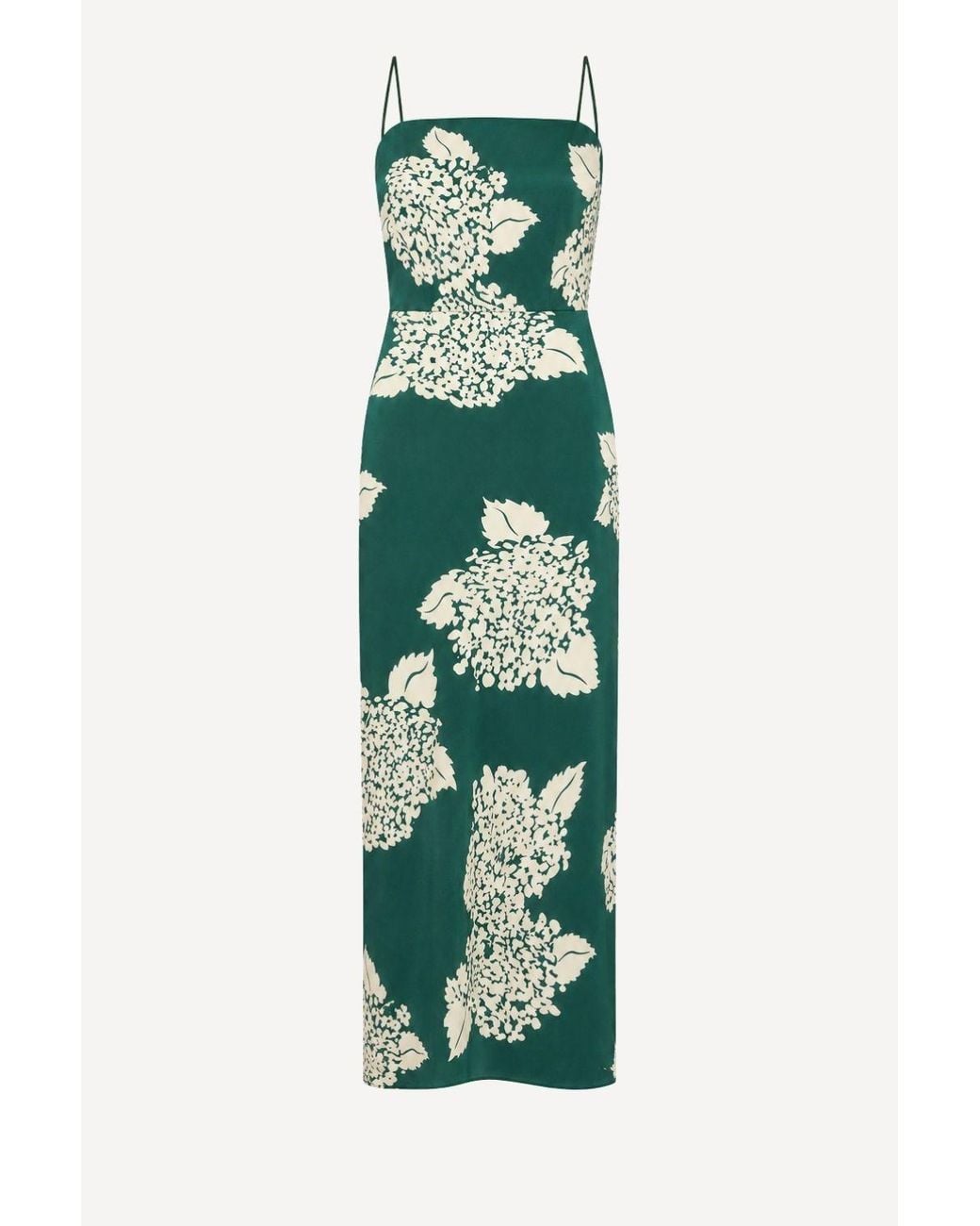 Michelle Corvane Green Maxi Slip Slip Dress