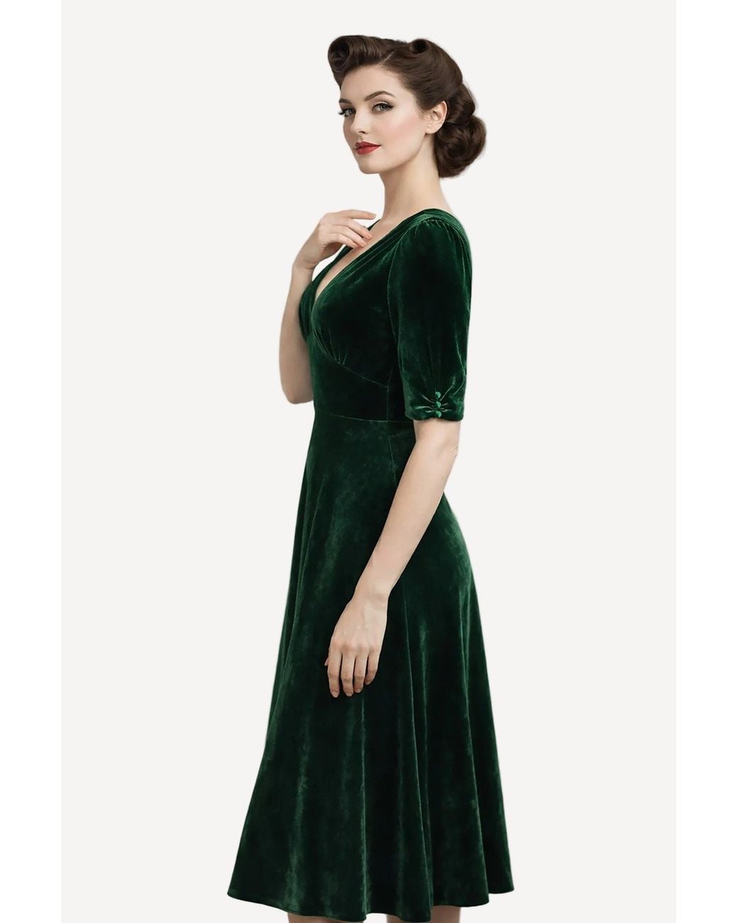Michelle Corvane Green Bella Tea Dress
