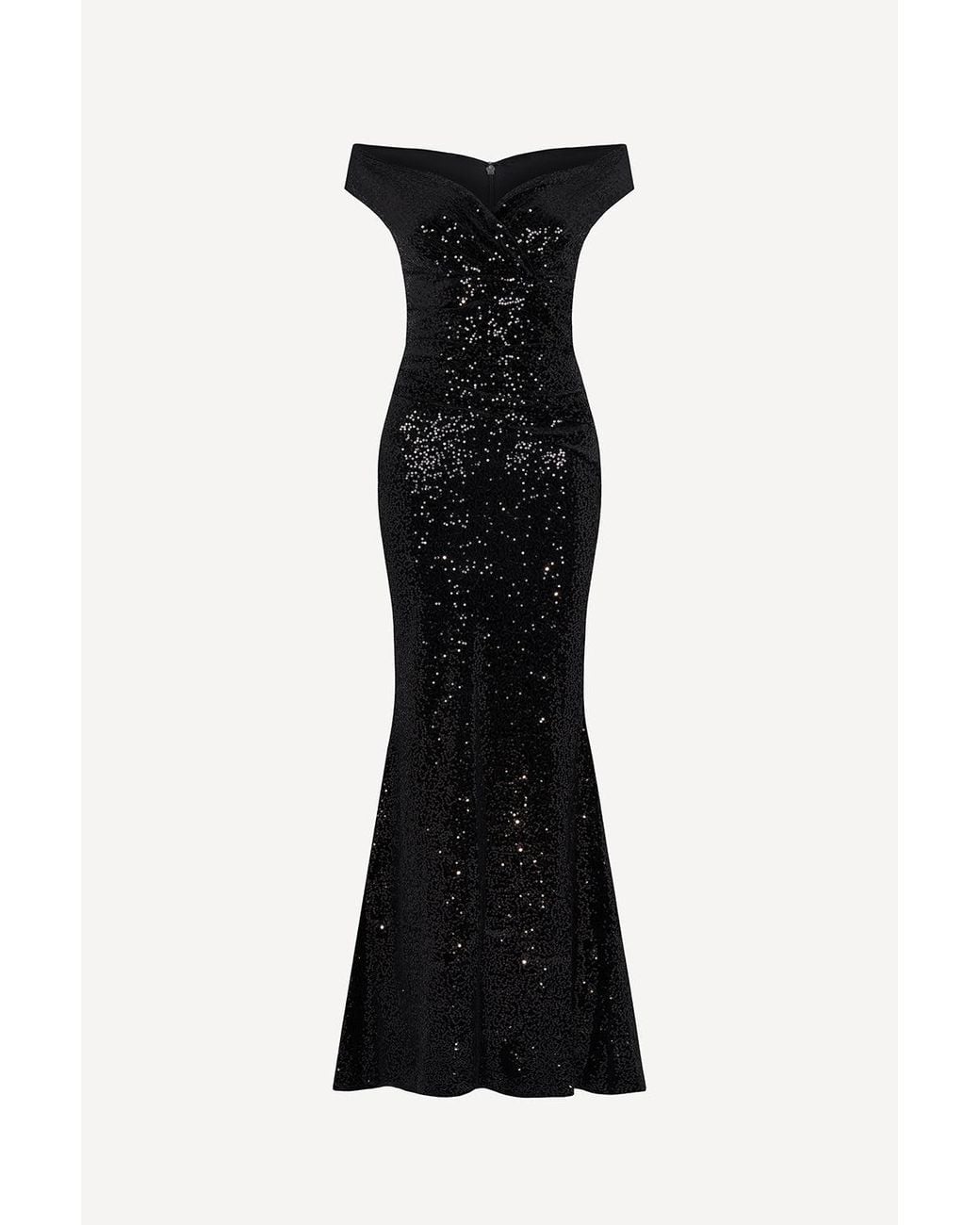 Pretty Eccentric Black Femme Totale Sequin Gown