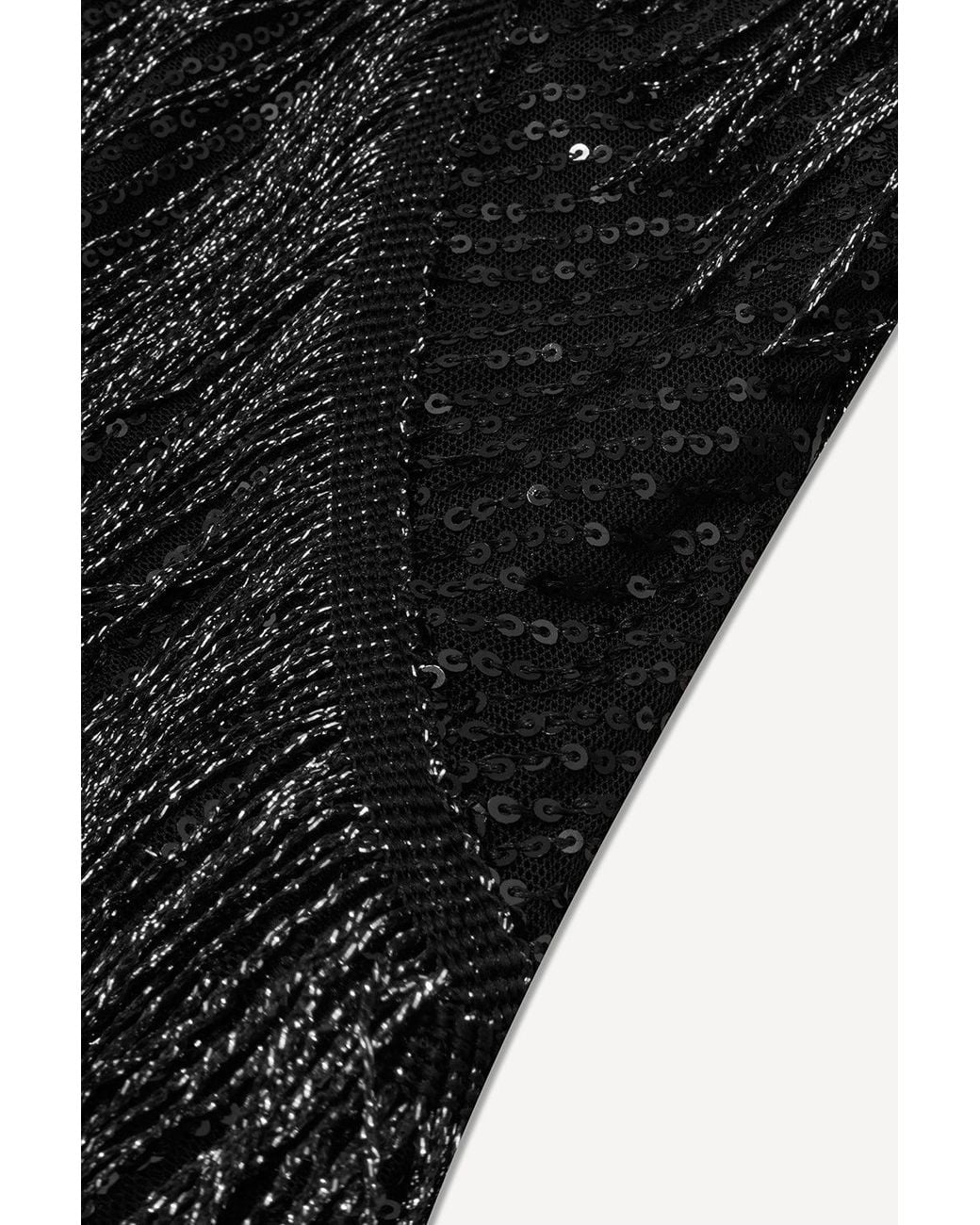 Pretty Eccentric Black Hundred Watt Tassel Dress