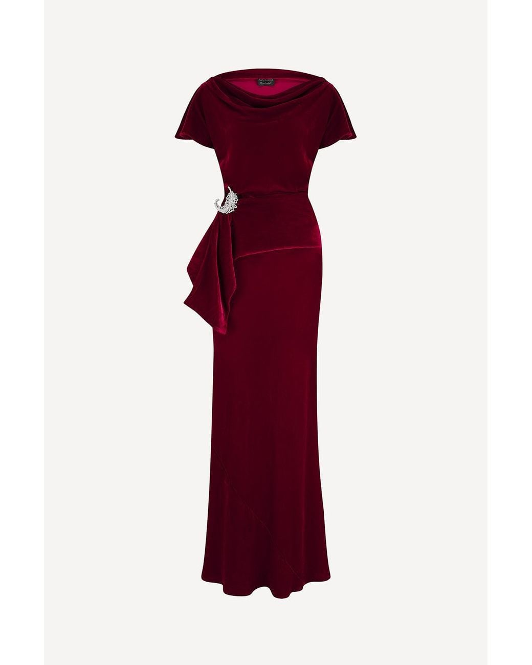 Michelle Corvane Red Agatha Maxi Dress