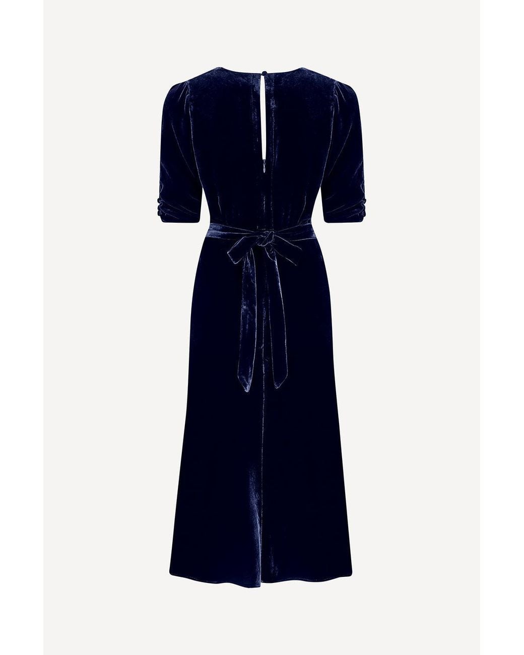 Michelle Corvane Blue Velvet Bella Tea Dress