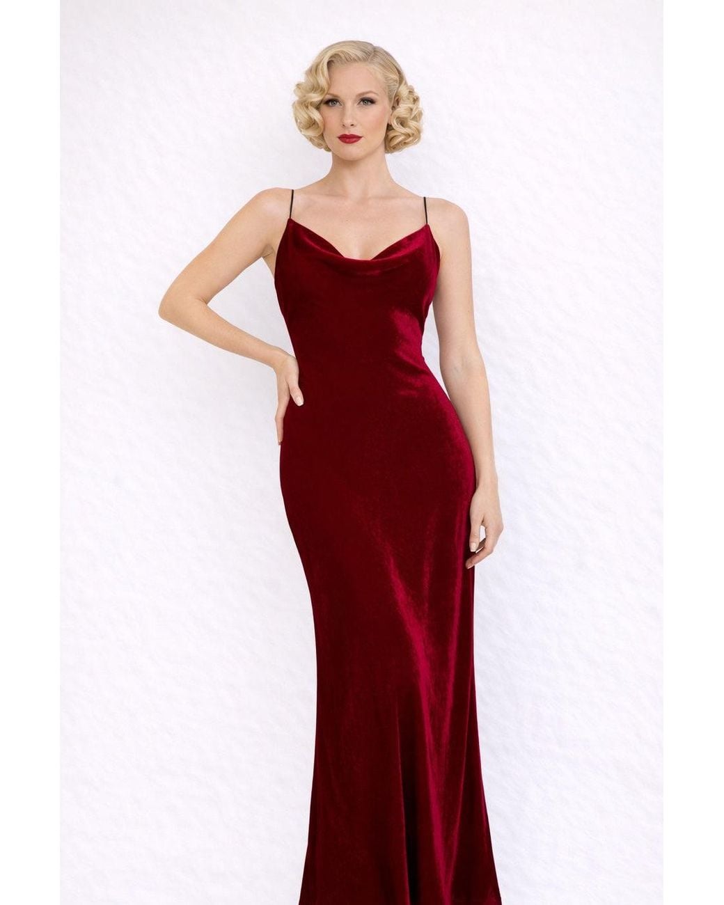 Michelle Corvane Red Siren Maxi Dress
