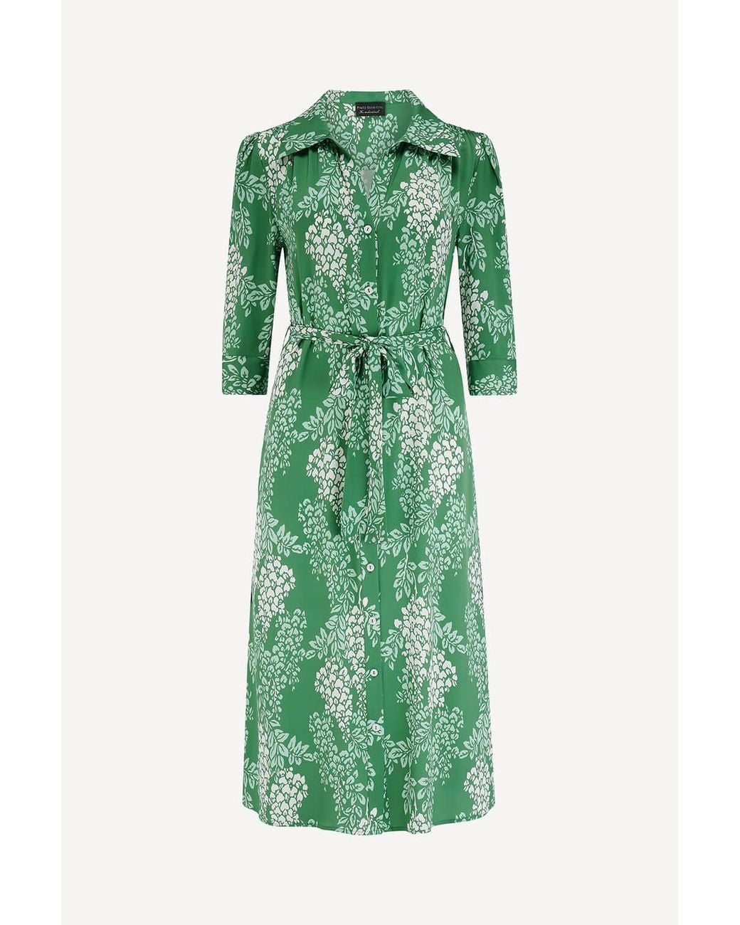 Michelle Corvane Green Vera Shirt Dress
