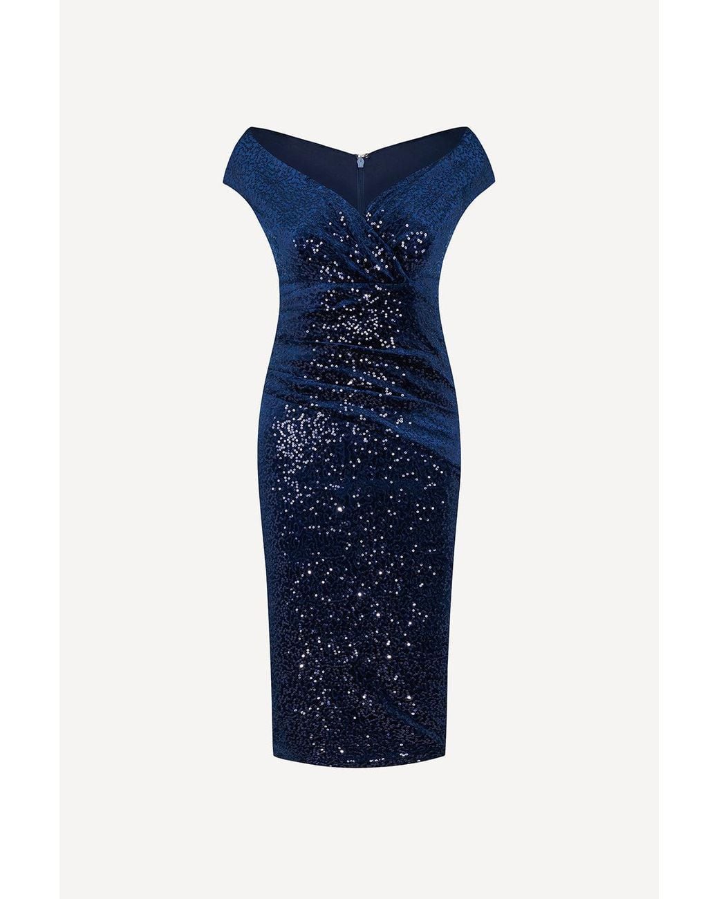 Pretty Eccentric Blue Femme Sequin Dress