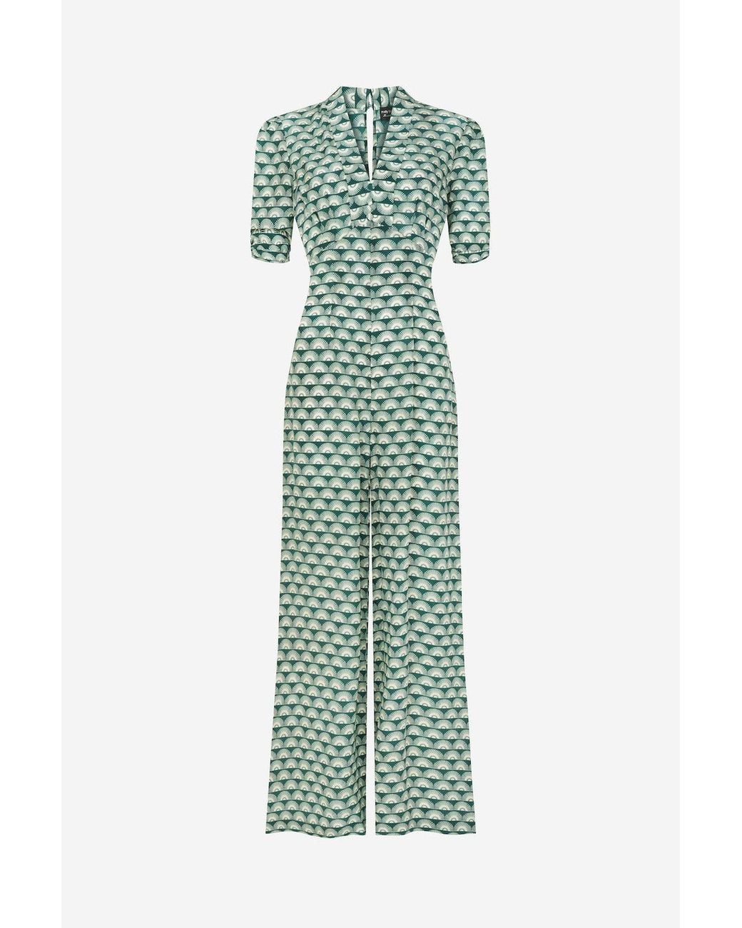 Michelle Corvane Green Mabel Jumpsuit
