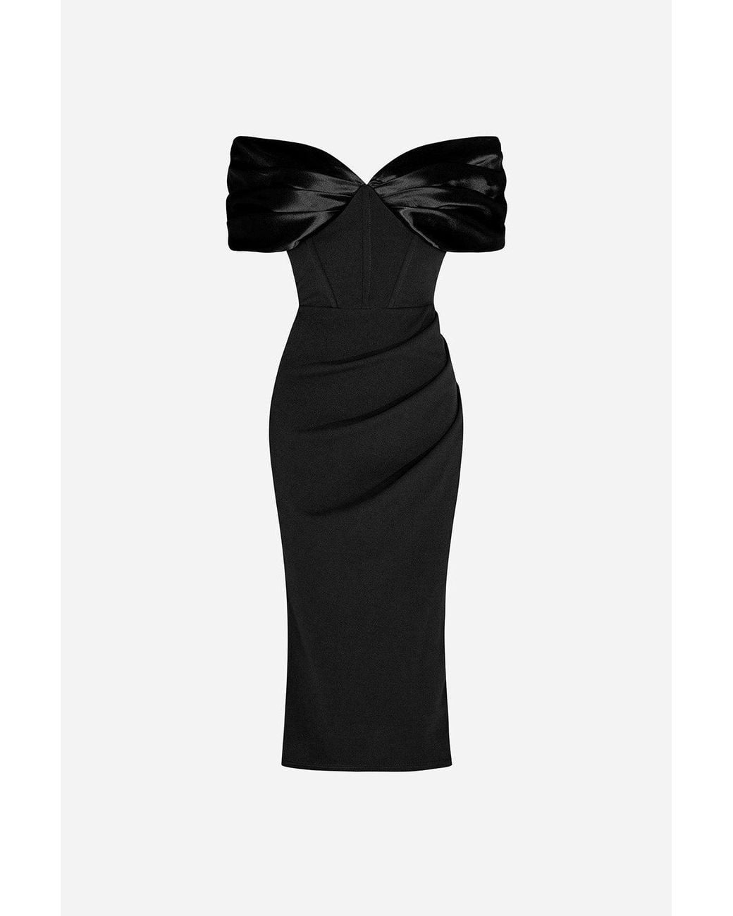 Pretty Eccentric Black Corset Dress