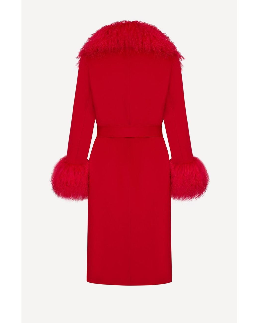 Michelle Corvane Red Million Dollar Baby Coat
