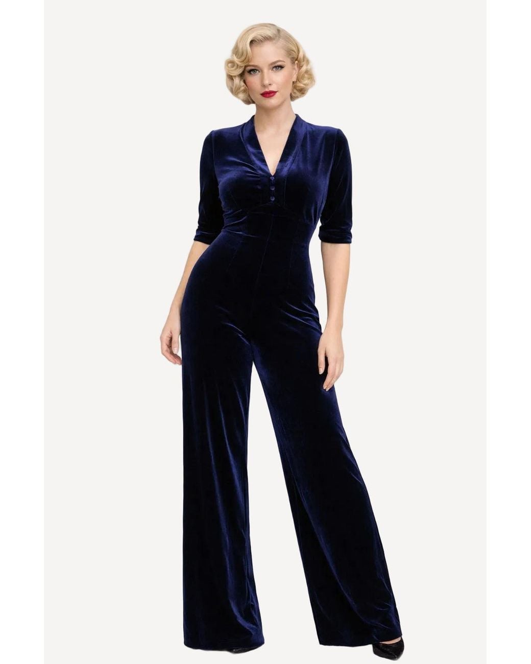 Michelle Corvane Blue Jumpsuit