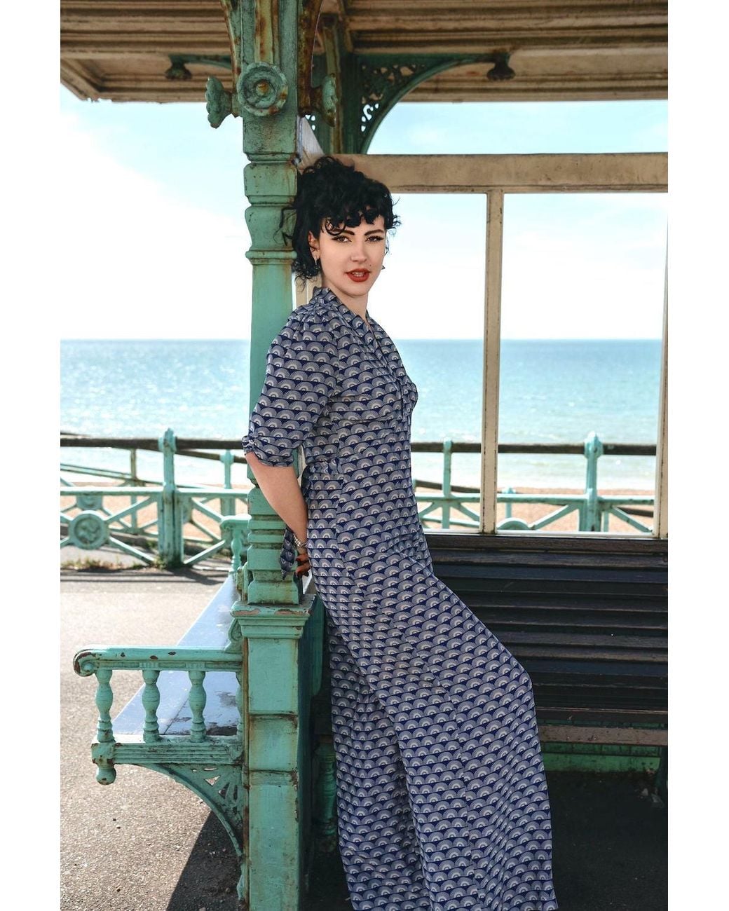 Pretty Eccentric Blue Mabel Jumpsuit